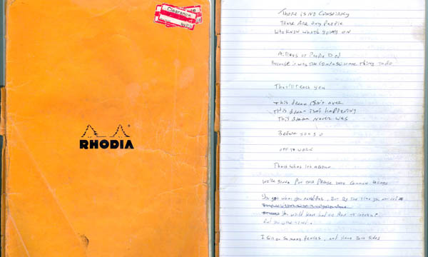 Picture of Ideamen lyrics notebook