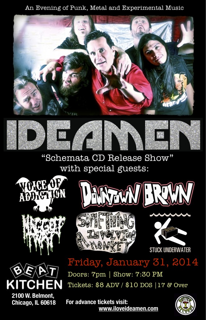 Ideamen CD Release Show Flyer